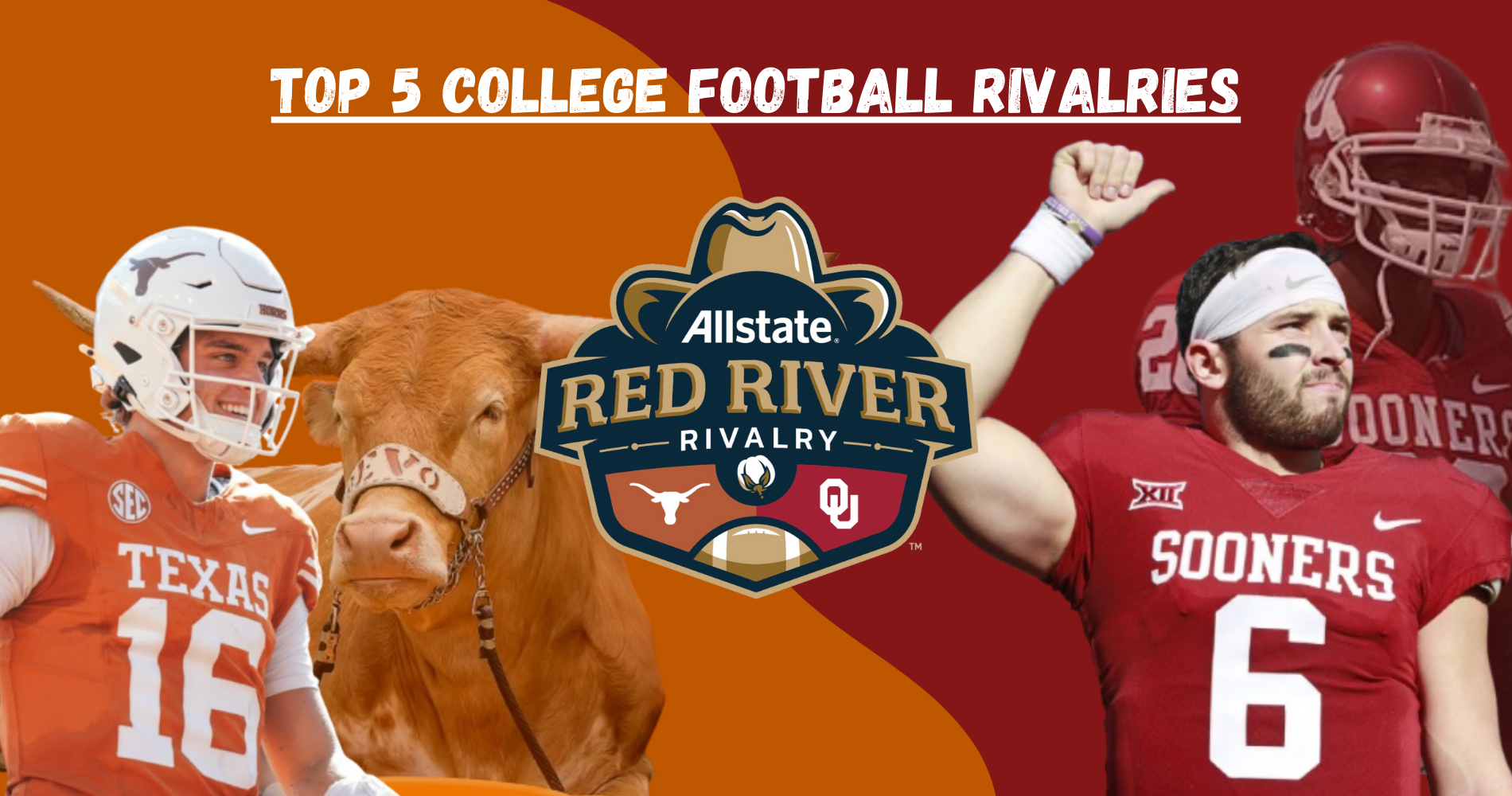 College Rivalry Chart Top 5 College Football Rivalries | Peak Student Media